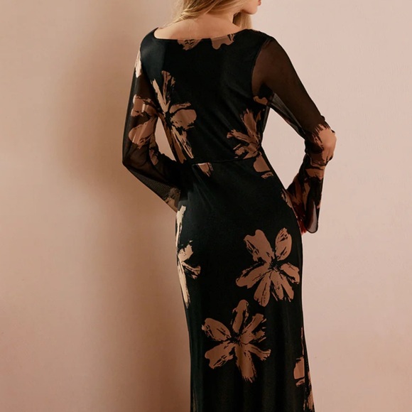 Commense Boheme Printed Cowl Neck Floral maxi Dress - Picture 10 of 12